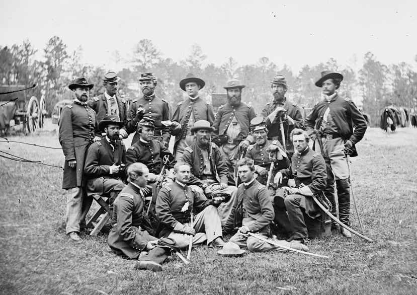 Camp picture of Confederate soldiers