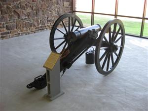 Looking at Rear of Model 1841 12-pounder Mountain Howitzer