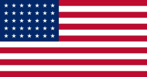 US Flag 35 Stars July 1861 to July 1865