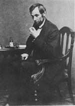 United States President Abraham Lincoln in 1861