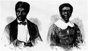 Dred and Harriet Scott from Frank Leslie's Illustrated Newspaper