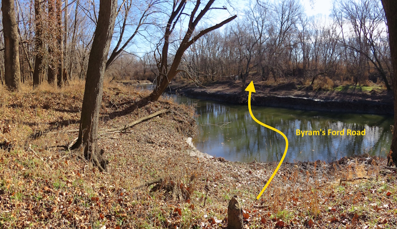 Byram's Ford as seen from east side of river