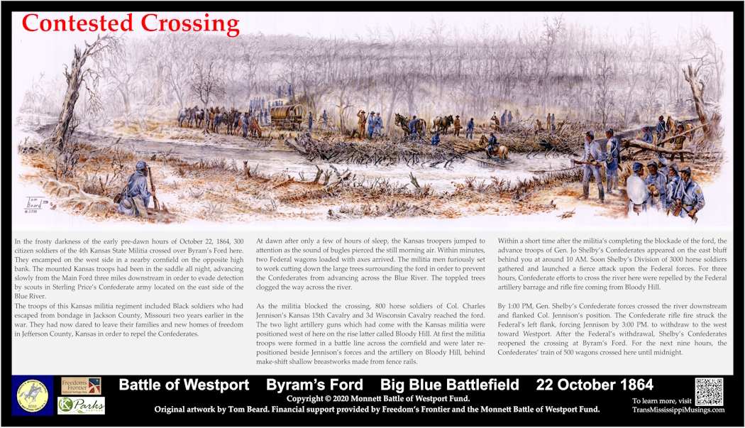 Contested Crossing Historical Marker Panel