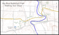 Big Blue Battlefield Walking Tour Map