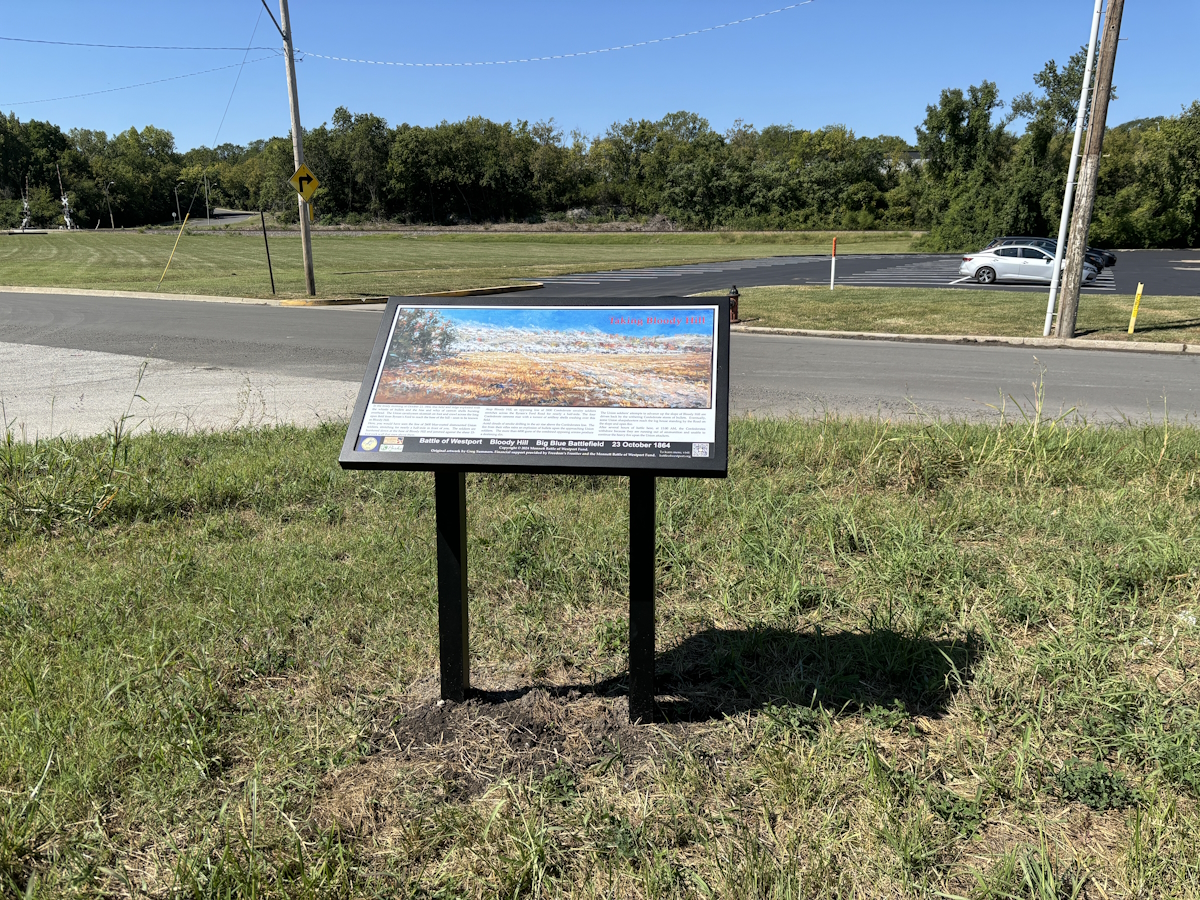 Taking Bloody Hill historical marker Taking Bloody Hill historical marker