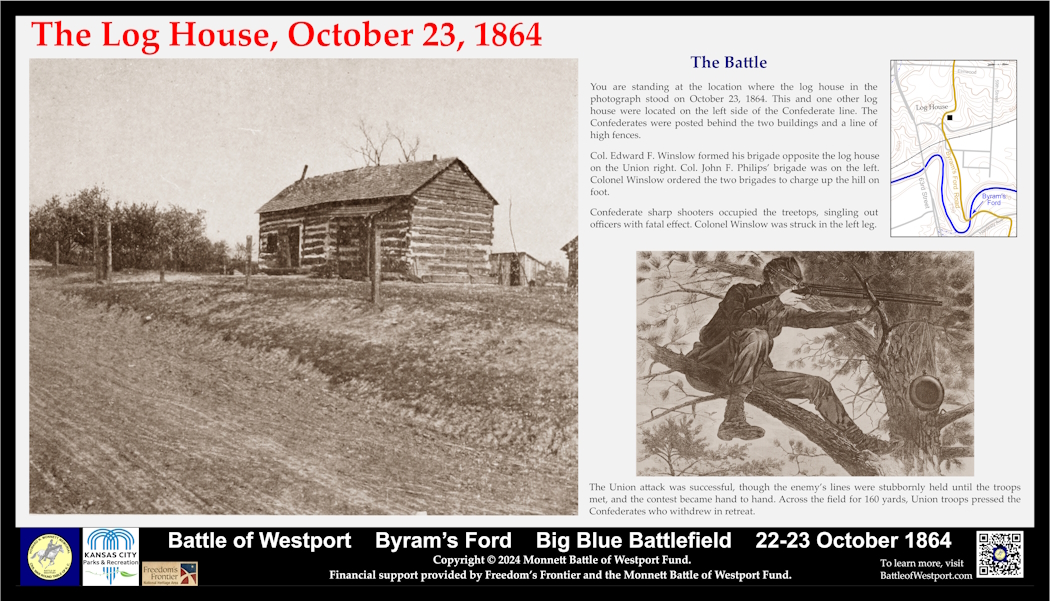 The Log House Historical Marker panel The Log House Historical Marker panel