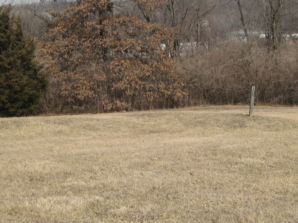 View of tour stop showing the remnants of possible Confederate en-trenchments