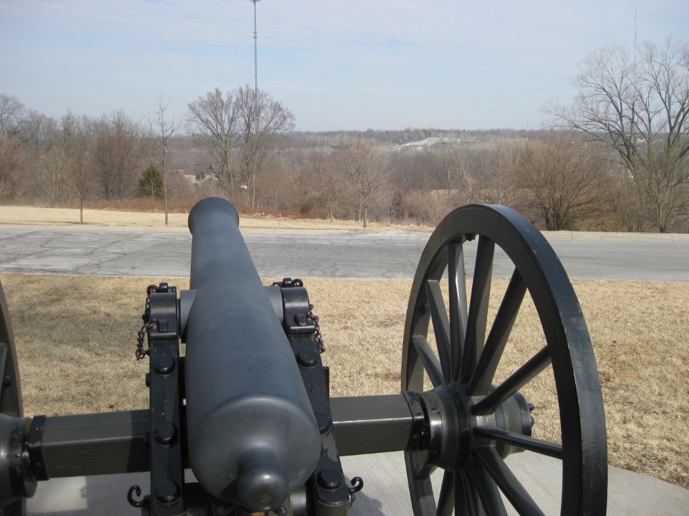 View looking east from Pratt’s Artillery tour stop