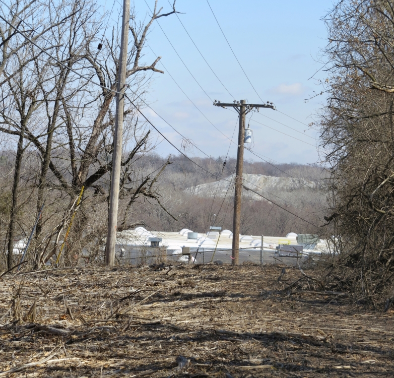 Looking east from Marmaduke’s Defense Line, Center tour stop