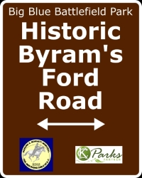 Historic Byram's Ford Road sign