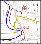 Map of Big Blue Battlefield, East