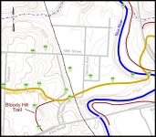 Map of Big Blue Battlefield, West