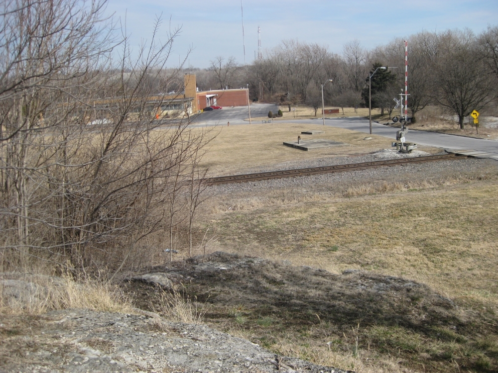 View looking east from rock ledge tour stop