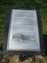 First Democratic Headquarters Historical Marker