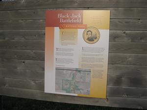 Black Jack Battlefield Interpretive Sign - Center