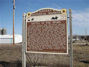 The Battle of the Spurs Historical Marker