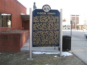 Clinton County Historical Marker in Plattsburg, Missouri