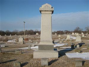 Atchison-Allen Family Plot Obelisk in Greenlawn Cemetery