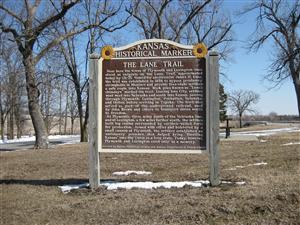 The Lane Trail Historical Marker