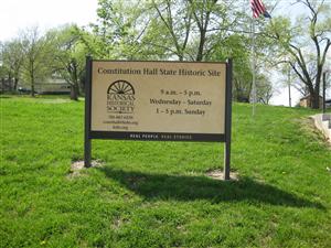 Constitution Hall State Historic Site Sign