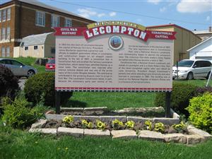 Historic Lecompton Interpretive Sign