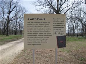 Marais des Cygnes Massacre State Historic Site Interpretive Sign #7