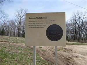 Marais des Cygnes Massacre State Historic Site Interpretive Sign #11