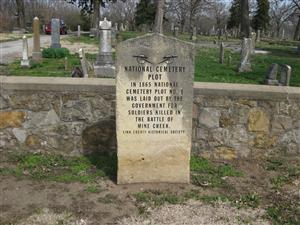 Limestone Marker Erected by Linn County Historical Society