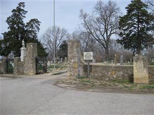 Entrance to Soldiers' Lot in Woodland Cemetery in Mound City, Kansas