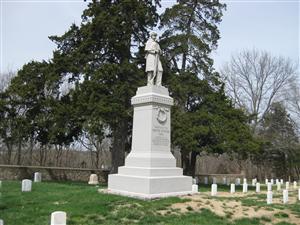 Union Soldiers Monument in Soldiers Lot in Mound City, Kansas