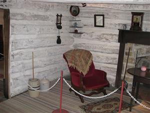 Scene from Adair Cabin at John Brown State Historic Site in Osawatomie, Kansas