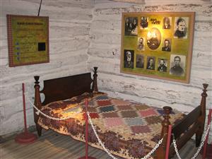 Scene from Adair Cabin at John Brown State Historic Site in Osawatomie, Kansas