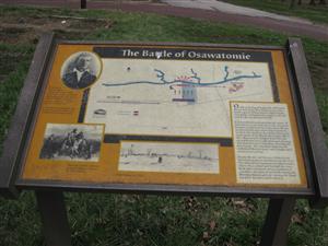 The Battle of Osawatomie Interpretive Sign