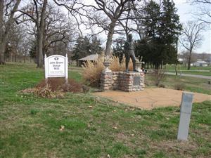 John Brown Statue at John Brown State Historic Site in Osawatomie, Kansas