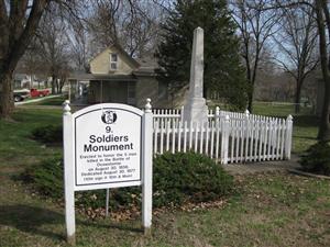 The Soldiers Monument in Osawatomie, Kansas