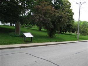 The Battle of Boonville Historical Marker and Interpretive Sign on south side of East Morgan Street in Boonville, Missouri