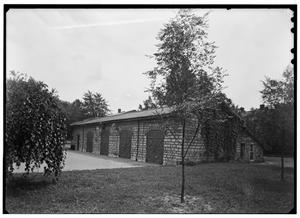 Building Number 1, Gun Carriage House, in 1936 at the United States Arsenal, Second & Arsenal Streets in Saint Louis, Missouri - Library of Congress