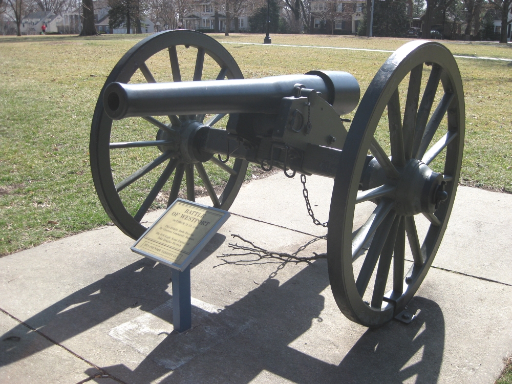 Front view of 10-pounder Parrott Gun