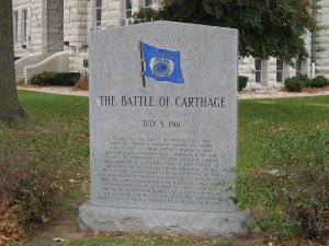 The Battle of Carthage Historical Marker