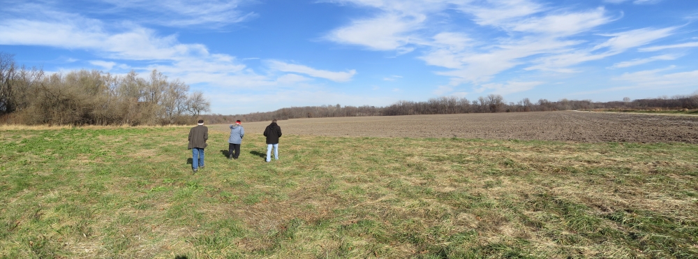 Looking northeast toward location of Quantrill rendezvous