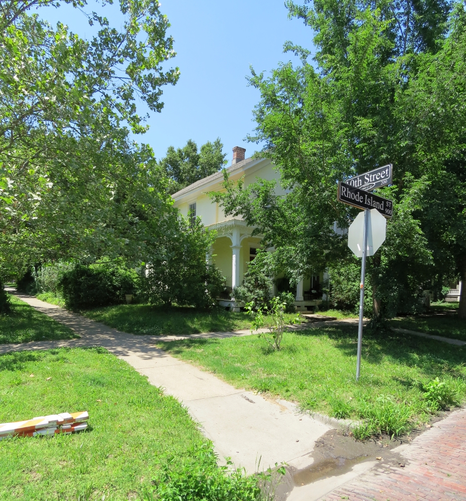 Eldridge residence at the corner of 10th and Rhode Island in Lawrence, Kansas