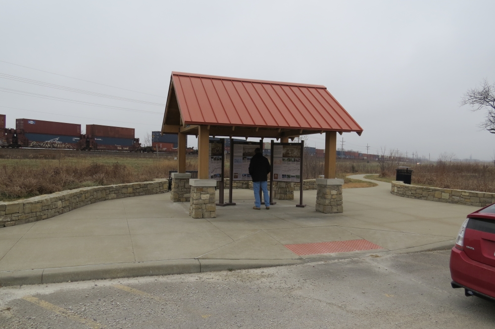 Information kiosk at Gardner Junction