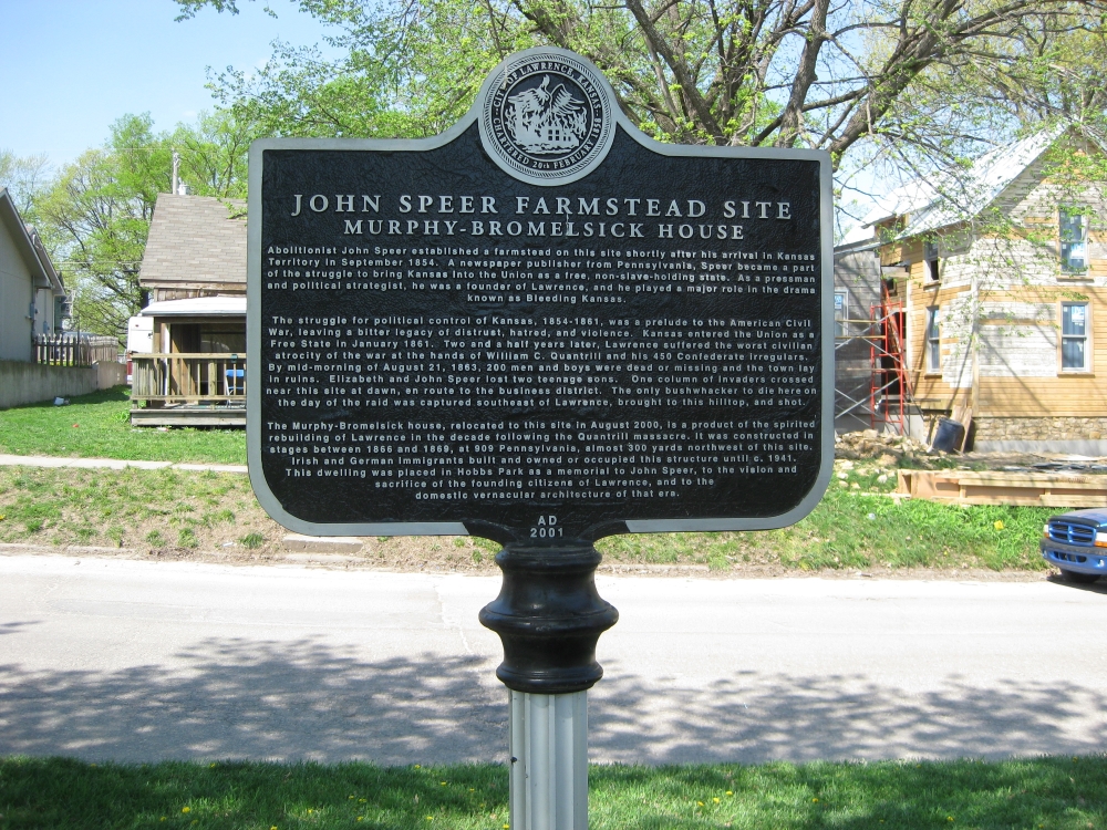 John Speer Farmstead historical marker