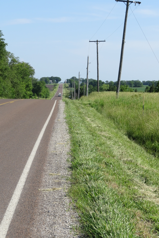 Looking north from Keystone Corners toward Eudora, Kansas