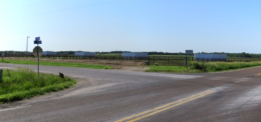 Intersection of N 1100 and E 2200 roads at Keystone Corners