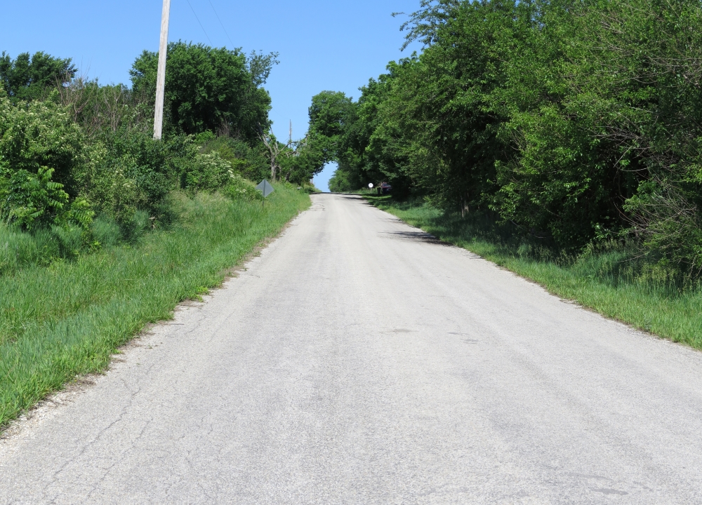 Looking northwest toward the location of Franklin, Kansas, from the intersection of E 1750 and N 1360 roads