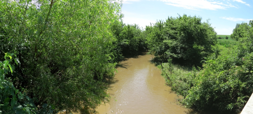 Massey Creek looking east from bridge Massey Creek looking east from bridge