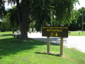 Lexington Battlefield Entrance