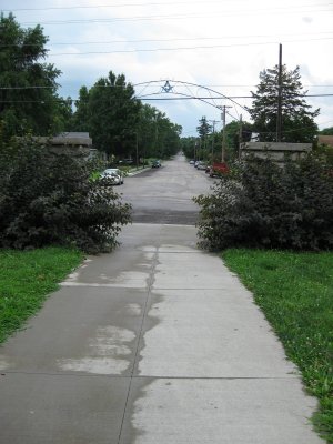 College Park Entrance Looking South Down 15th Street