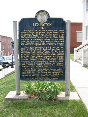 Historical Marker - Lexington, Missouri Side 1